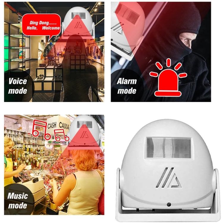 Wireless Intelligent Doorbell Infrared Motion Sensor Voice Prompter Warning Door Bell Alarm Wireless Intelligent Doorbell Infrared Motion Sensor Voice Prompter Warning Door Bell Alarm
